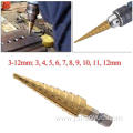 Straight Flute Titanium Step Drill Bit